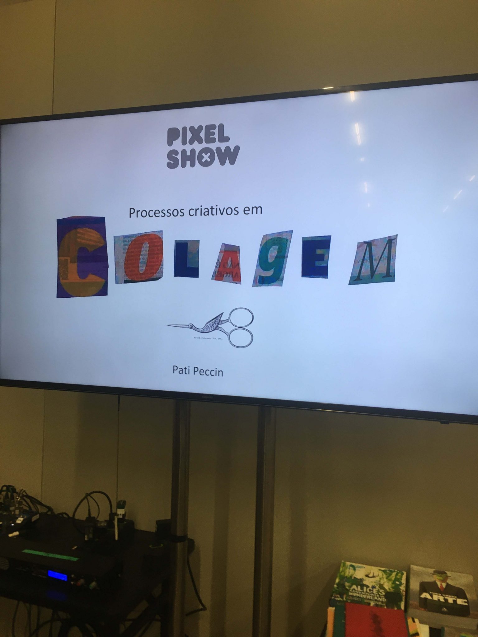 pixel show workshop colagem