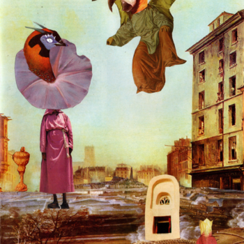 A Revelação - Colagem manual sobre página de revista.