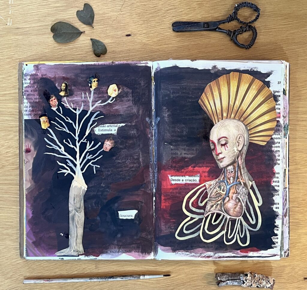 colagem junk journal pati peccin