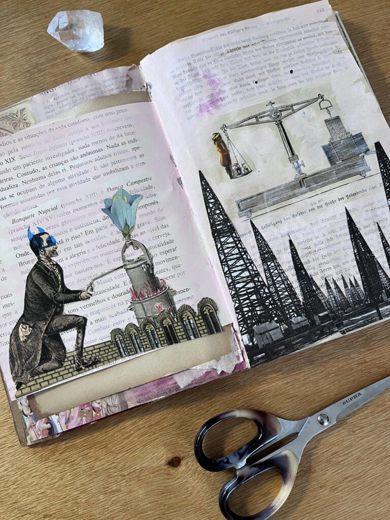 colagem junk journal pati peccin